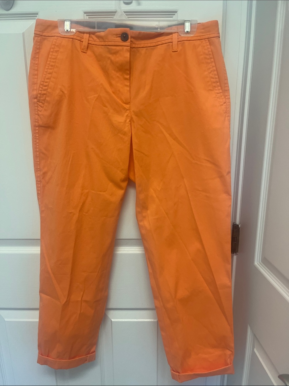 Talbots Orange Cropped Ankle Pants
